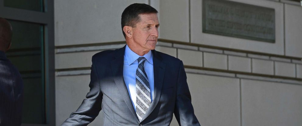 PHOTO: Former Trump national security adviser Michael Flynn leaving the federal court in Washington, Dec. 1, 2017. 