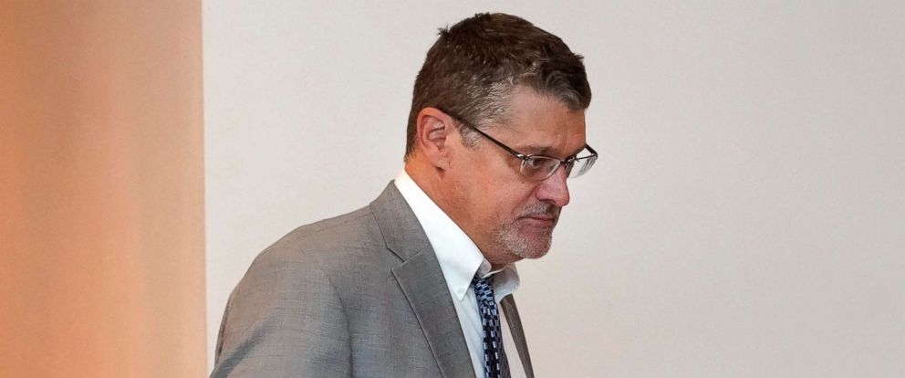 PHOTO: Glenn R. Simpson, co-founder of the research firm Fusion GPS, arrives for a scheduled appearance before a closed House Intelligence Committee hearing on Capitol Hill in Washington, Nov. 14, 2017.