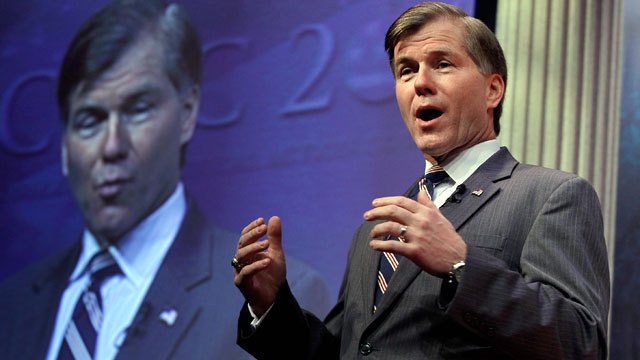 PHOTO: Virginia Gov. Bob McDonnell delivers remarks to the Conservative Political Action Conference (CPAC) at the Marriott Wardman Park February 10, 2012 in Washington, DC.