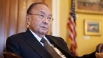 PHOTO: Sen. Daniel Inouye, D-Hawaii, chairman of the Senate Appropriations Committee, is interviewed by Roll Call in his Capitol office.