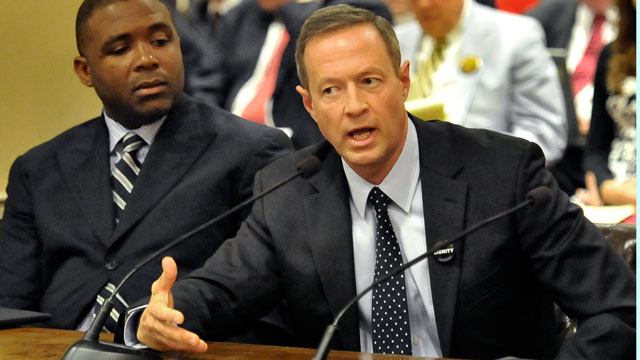 PHOTO: Maryland Governor Martin O Malley speaking before a joint bill committee hearing on same-sex marriage bills, Feb. 10, 2012 in Annapolis, Md.