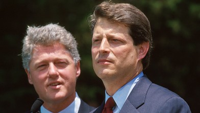 PHOTO: Al Gore and Bill Clinton