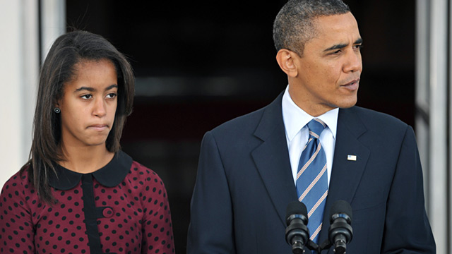 PHOTO: President Barack Obama and daughter Sasha