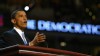 PHOTO: U.S. Senate candidate Barack Obama of Illinois delivers the keynote address to delegates on the floor of the FleetCenter on the second day of the Democratic National Convention July 27, 2004 in Boston, Massachusetts.