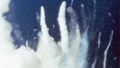 PHOTO: The space shuttle Challenger (STS-51L) explodes 73 seconds after take-off from the Kennedy Space Center, Florida, claiming the lives of its seven crew members, Jan. 28, 1986.