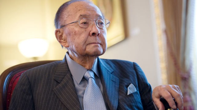 PHOTO: Sen. Daniel Inouye, is interviewed in his U.S. Capitol office, July 26, 2012.