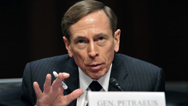 PHOTO: David Petraeus, testifies before the US Senate Intelligence Committee on