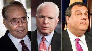 PHOTO: Bob Dole, John McCain, Chris Christie