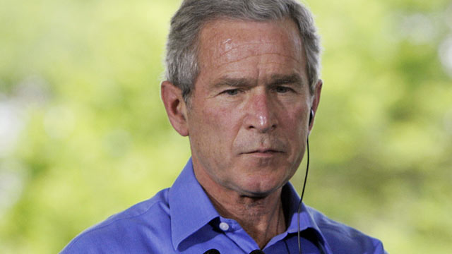 PHOTO: US President George W. Bush attends a joint press conference at the Granja do Torto outside Brasilia, Brazil in this November 6, 2005 file photo.