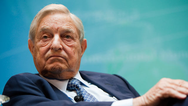 PHOTO: George Soros takes part in a panel discussion at the IMF and World Bank annual fall meeting in Washington, D.C., Sept. 24, 2011.