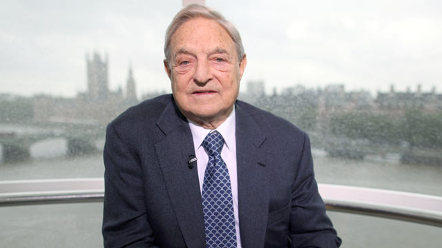 PHOTO: George Soros, founder of Soros Fund Management LLC, pauses during an interview for Bloomberg via Getty Images Television's 'Eye to Eye' series June 22, 2011.