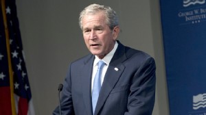 PHOTO: Former President George W. Bush speaks during an event hosted by the George W. Bush Presidential Center in Washington, DC, May 15, 2012.