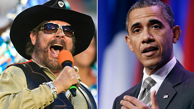 PHOTO: Hank Williams Jr. and President Obama
