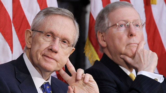 PHOTO: Harry Reid and Mitch McConnell