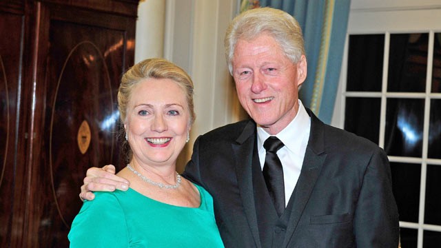 PHOTO: Hillary and Bill Clinton have become strong supporters of gay marriage.