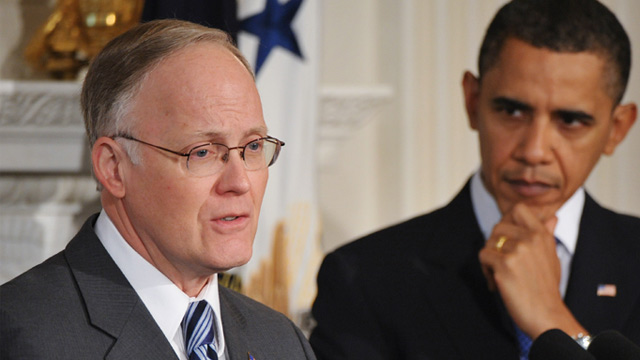 PHOTO: Jim Douglas and Barack Obama