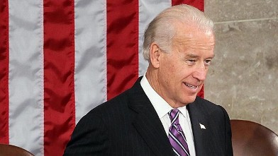 PHOTO: Vice President Joseph Biden before President Barack Obama's speech to both houses of Congress during his first State of the Union address at the U.S. Capitol, Jan. 27, 2010, in Washington,.