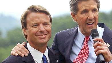 PHOTO: John Edwards and John Kerry