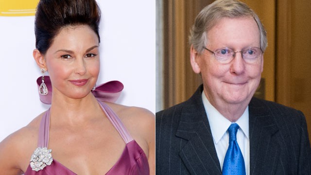 PHOTO: Actress Ashley Judd is expected to challenge Senate Minority Leader Mitch McConnell for his senate seat.
