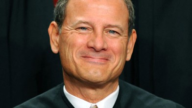 PHOTO: US Supreme Court Chief Justice John G. Roberts participates in the courts official photo session on Oct. 8, 2010 at the Supreme Court in Washington, DC.