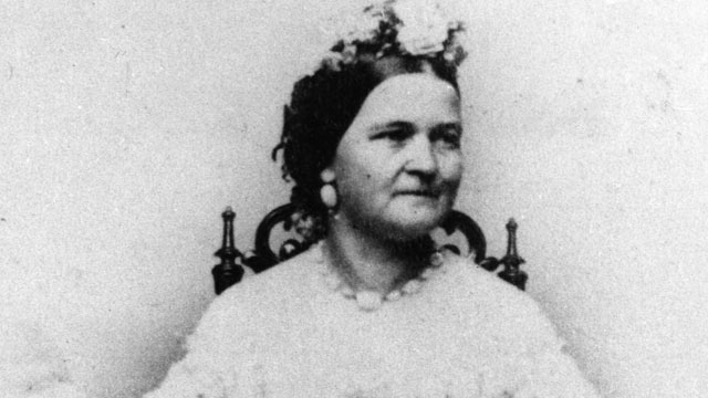 PHOTO: Mary Todd Lincoln, nee Mary Todd, the wife of Abraham Lincoln, the assassinated 16th President of the United States of America.