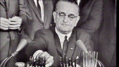 PHOTO: President Lyndon B. Johnson signs the Civil Rights Act of 1964, Washington, D.C., July 2, 1964.