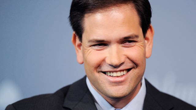 PHOTO: Sen. Marco Rubio (R-FL) speaks at the 2011 Washington Ideas Forum at The Newseum, in this Oct. 5, 2011 file photo in Washington, DC.