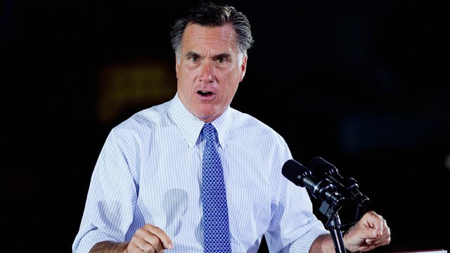 PHOTO: Rep. presidential candidate and former Mass. Gov. Mitt Romney speaks during a campaign event at the military contractor Production Products on June 7, 2012 in St. Louis, Mo.
