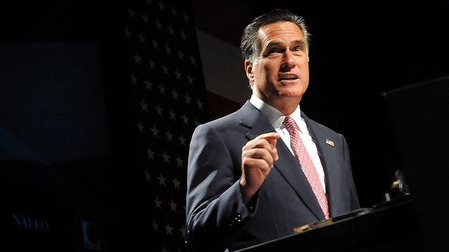 PHOTO: Republican presidential candidate Mitt Romney speaks at the National Association of Latino Elected and Appointed Officials 29th Annual Conference, June 21, 2012, in Lake Buena Vista, Fla.