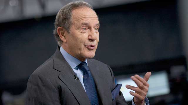 PHOTO: Mortimer "Mort" Zuckerman, chairman and chief executive officer of Boston Properties Inc., speaks during an interview in New York, U.S., April 26, 2012.