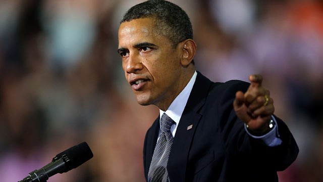PHOTO: President Barack Obama delivers a speech at the University of Hartford, April 8, 2013, in West Hartford, Conn.