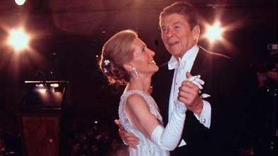 PHOTO: Newly elected President Ronald Reagan dances with his wife Nancy at the Inaugural Ball on Jan. 20, 1981.