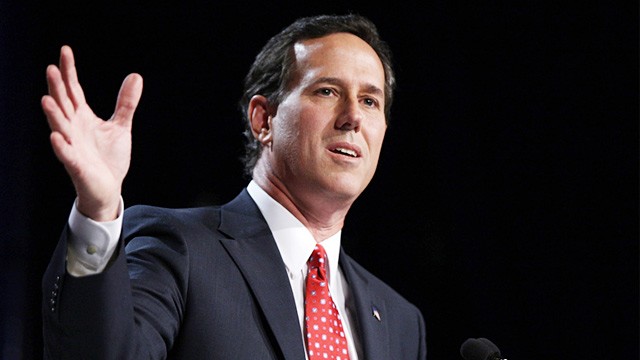 Republican presidential candidate and Sen. Rick Santorum, R-Pa ...