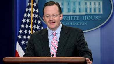 PHOTO: White House Press Secretary Robert Gibbs speaks during a daily briefing on Feb. 2, 2011 at the White House.