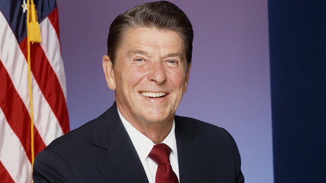 PHOTO: President Ronald Reagan poses for a portrait Session in in Los Angeles, CA., Jan. 1981.