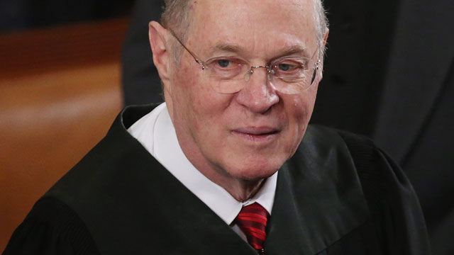 PHOTO: Supreme Court Associate Justice Anthony Kennedy attends U.S. President Barack Obama's State of the Union speech before a joint session of Congress at the U.S. Capitol February 12, 2013 in Washington, DC.