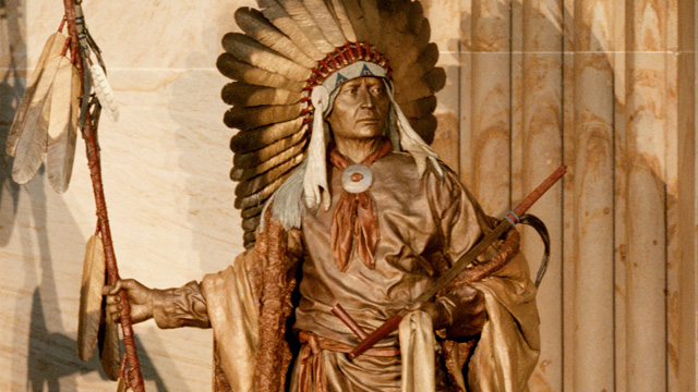 PHOTO: A statue of Chief Washakie was unveiled in Rotunda of the Capitol on Sept. 7, 2000.