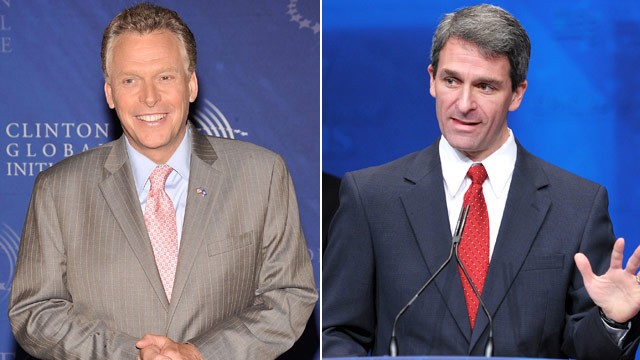 PHOTO: Terry McAuliffe and Ken Cuccinelli