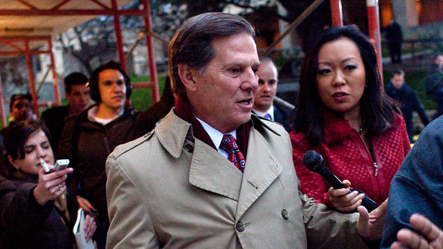 PHOTO: Former House majority leader Tom Delay leaves the Travis County Jail after being sentence to three years in prison.