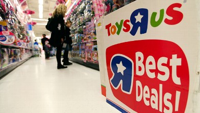PHOTO: Customers browse toys inside a Toys "R" Us Inc. store in London on Dec. 20, 2011.