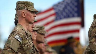 PHOTO: Soldiers bound for Afghanistan stand at parade rest during a departure ceremony, Nov. 4, 2011 in Fort Carson, Colorado.