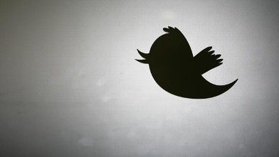 PHOTO: Twitter logo is displayed at the entrance of Twitter headquarters in San Francisco, March 11, 2011.