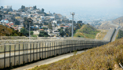 PHOTO: A fence runs along the US-Mexico border between the Otay Mesa and San Ysidro ports of entry in and near San Diego, Calif., across from Tijuana, Mexico, April 4, 2013.
