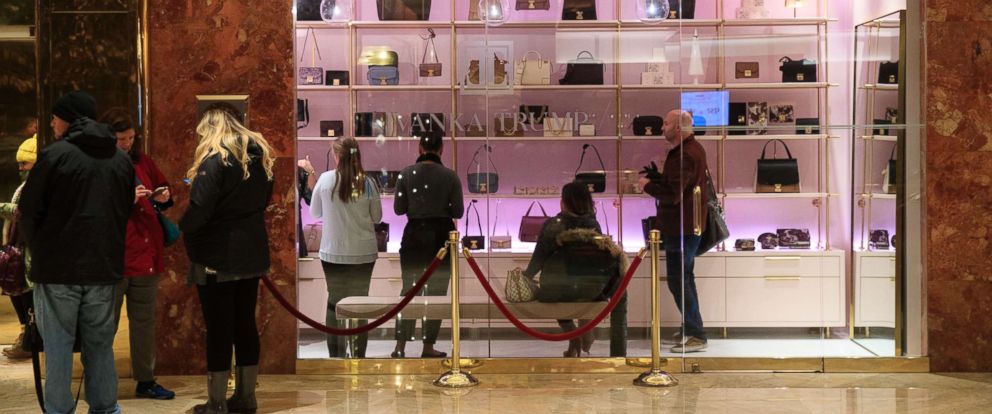 PHOTO: Customers shop at a new Ivanka Trump brand store in the lobby of Trump Tower, December 15, 2017 in New York City.