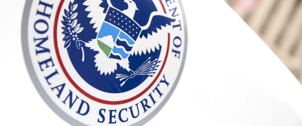 PHOTO: The Department of Homeland Security logo is seen on a law enforcement vehicle in Washington, on March 7, 2017. 