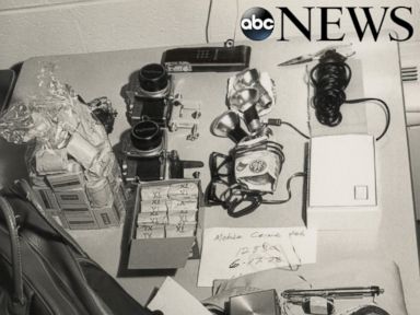 PHOTO: The police uncovered numerous items from the Watergate burglars that night.