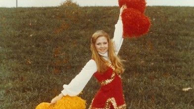 PHOTO: Maureen McDonnell poses for a photo in her a redskins cheerleader gear.
