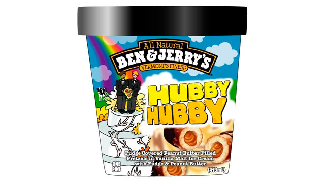 PHOTO: Ben & Jerry's changed the name of their "Chubby Hubby" ice cream to "Hubby Hubby" in support of gay marriage.