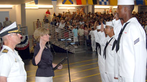 Vital to National Interest: Navy Immigrant Recruits Naturalized at Boot Camp