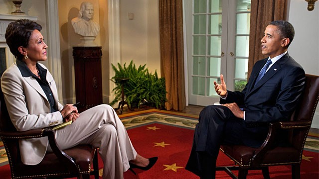PHOTO: President Obama and Robin Roberts